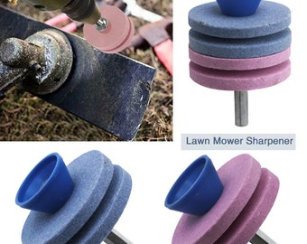 Lawn Mower Sharpener, Four-layer Whetstone, Blade Sharpening Tool