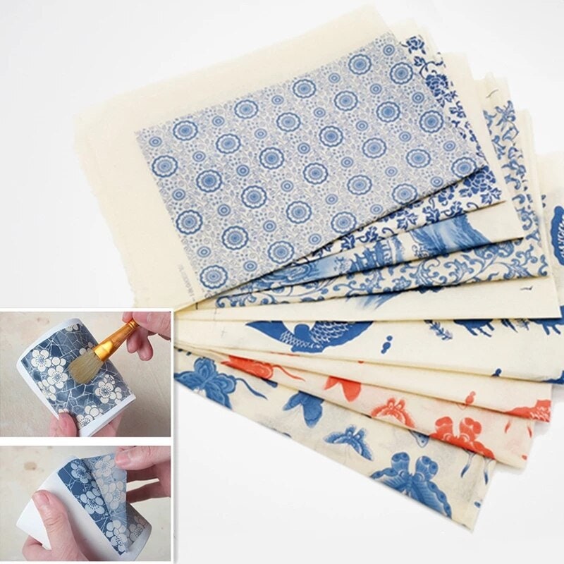 Keramik-Unterglasur-Bildtransfer, mehrere Designs, Keramik-farbiges Blumen-Papier, Hochtemperatur-DIY-Abziehbild, Handwerks-Verglasung, Ton-Dekorieren
