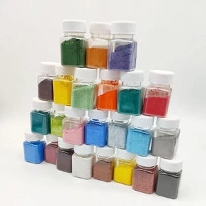 12/24-Farb-Keramik-Unterglasur-Pigment-Set, Mitteltemperatur-Brand, Keramiktonerpulver DIY-Tonmalerei Pigment Handwerk Glasurmaterial