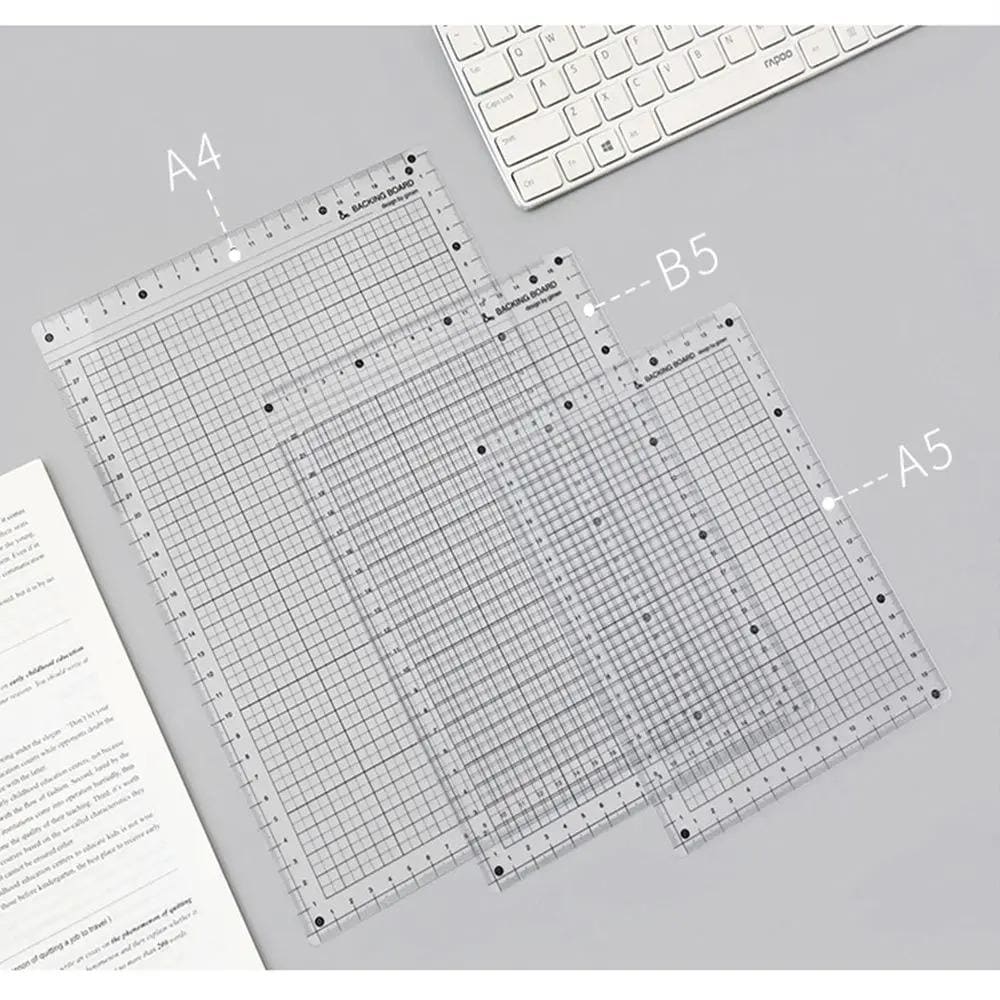 Drafting Rough Pad Drafting Board Writing Pad With Ruler, Transparent Plastic, Built-in ...