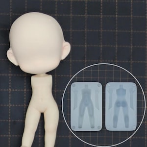 Moldes de silicona para muñecas de cerámica, 1/3/6 piezas, gel de sílice, herramientas para esculpir el contorno del cuerpo y la cara, personajes de anime, escultura de modelos de arcilla polimérica