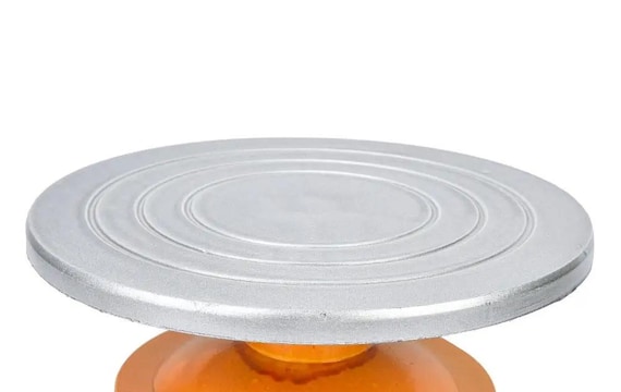 Disco Per Ceramica In Alluminio 25 Cm, Doppia Faccia, Giradischi Manuale Per Scultura E Argilla, Ideale Per Hobbisti E Artisti
