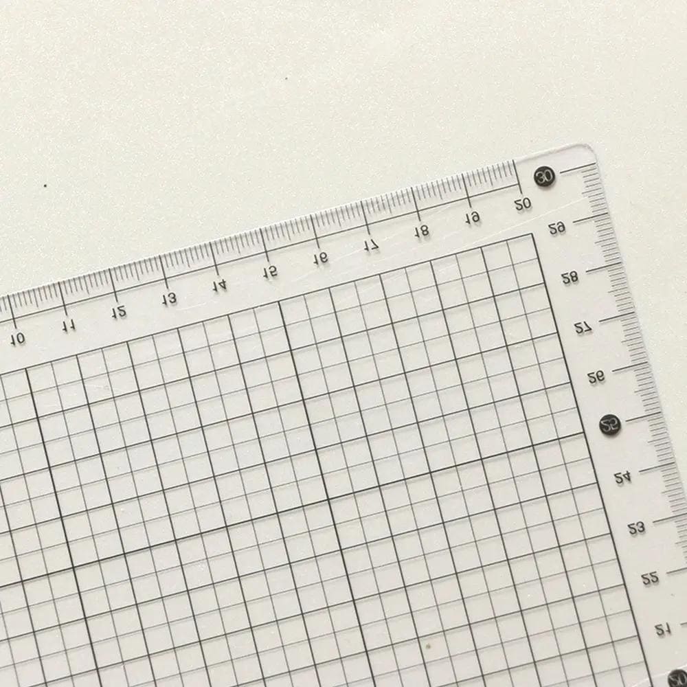 Drafting Rough Pad Drafting Board Writing Pad With Ruler, Transparent Plastic, Built-in ...