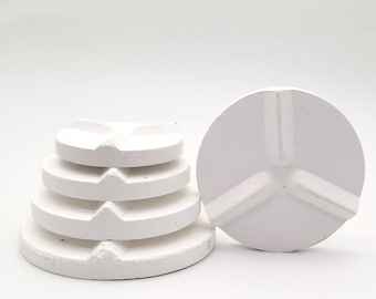Maty ogniotrwałe do ceramiki, 3 szt., różne rozmiary, tlenek glinu, wielokrotnego użytku, odporne na wysokie temperatury, narzędzie do wypału ceramiki ceramicznej, podkładka pod uszczelki do pieca