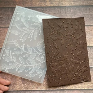 Cartella per goffratura, plastica, strumento artigianale 3D, creazione di motivi per album di ritagli/biglietti di auguri, decorazione essenziale per album fotografici, artigianato di carta