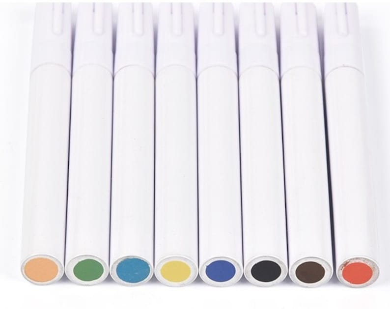 Ny underglasyrpenna med 8 olika färger att välja mellan, keramisk pigmentpenna, prickmålning, hantverk, keramikverktyg, DIY-konstglasyr, lerfärgning 8 color