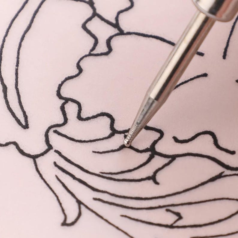 Leathercraft Tool, 2pcs, Wooden Handle, Modeling Point Stylus Carving