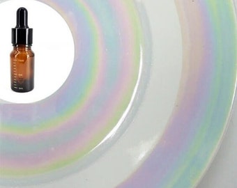 Esmalte cerámico, botella de 10/50 ml, color aurora perlado con luz láser, horno eléctrico de baja temperatura, material de esmaltado para cerámica.