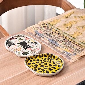 Underglaze Transfer, Multiple Patterns, Cartoon Floral Decals Paper, DIY Ceramic Coloring, Craft Making, Pottery Tools, Clay Surface Designs