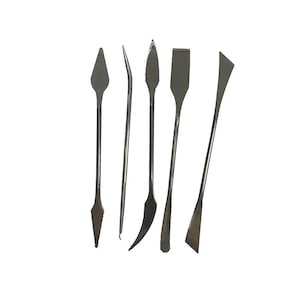 5Pcs Clay Sculpting Tool Set, Stainless Steel, Various Styles, Pottery Carving, Color Shaper, Ceramic  Modeling Knife, DIY Polymer Sculpture
