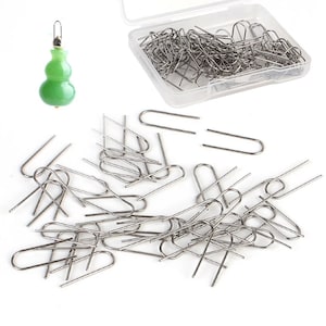 Tungsten Wire, 100Pcs, U Shaped Hooks, High Temperature Resistance, Pottery Ornament Hanger, Crafts Making, Hanging Pyrography Nichrome Tips image 1