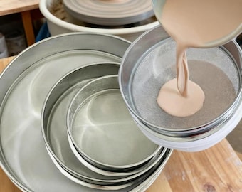 Ceramic Glaze Sieve, Stainless Steel, Various Sizes, Pigment Fine Filter Screen, Mesh Sifting Pan, Polymer Clay Modelling Tools, Pottery Art