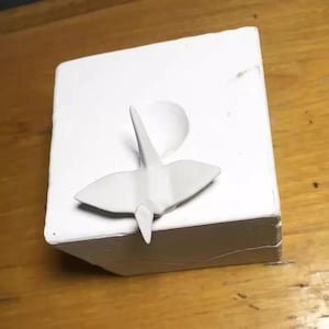 Ceramic Origami Crane Mold, Reusable Slip Casting Clay Gypsum Plaster DIY Decorative Sculpture Craft Making Tool, Home Decor Pieces Crafting