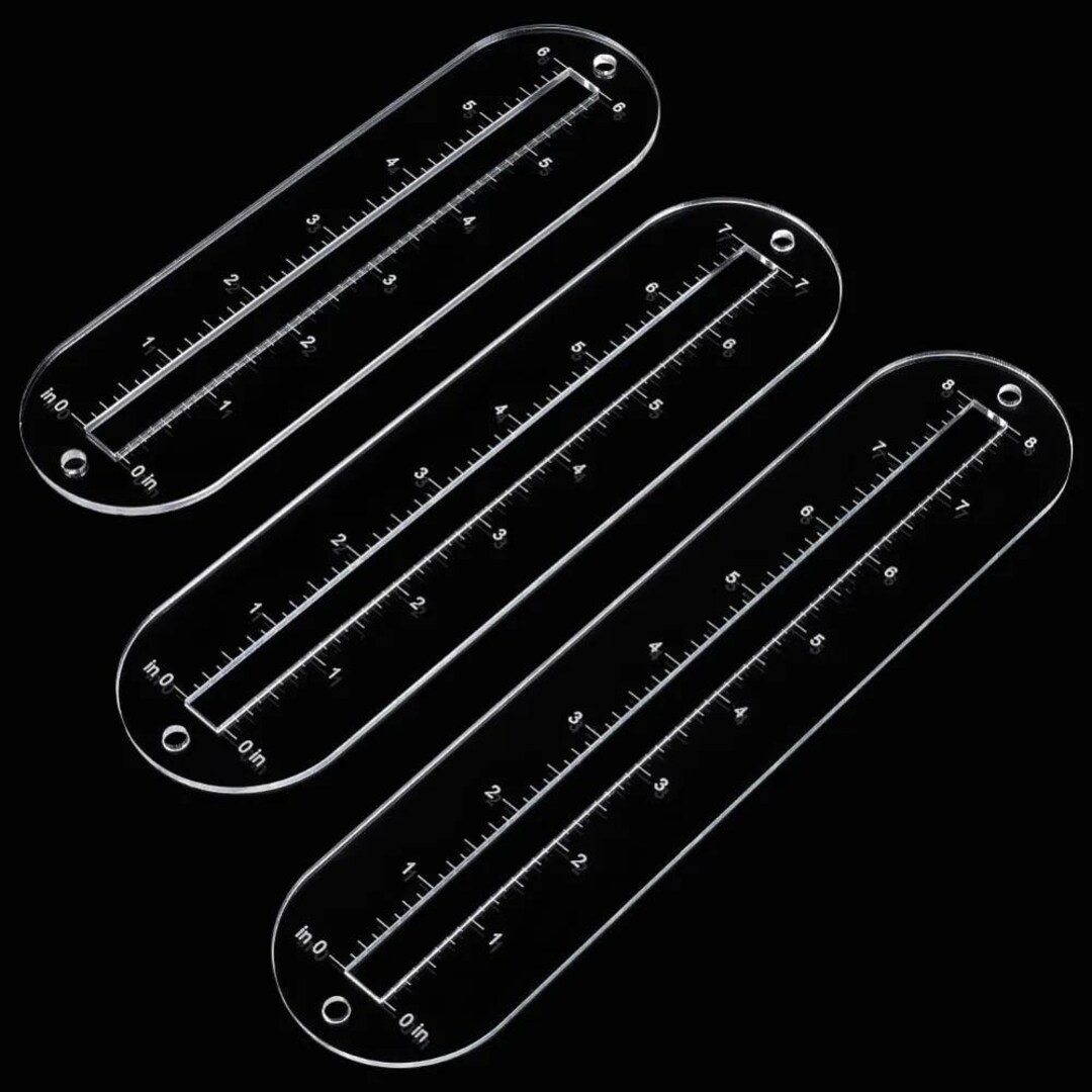 Acrylic Zipper Pocket Template Set, Sewing Craft Tool, 6 Sizes Etsy