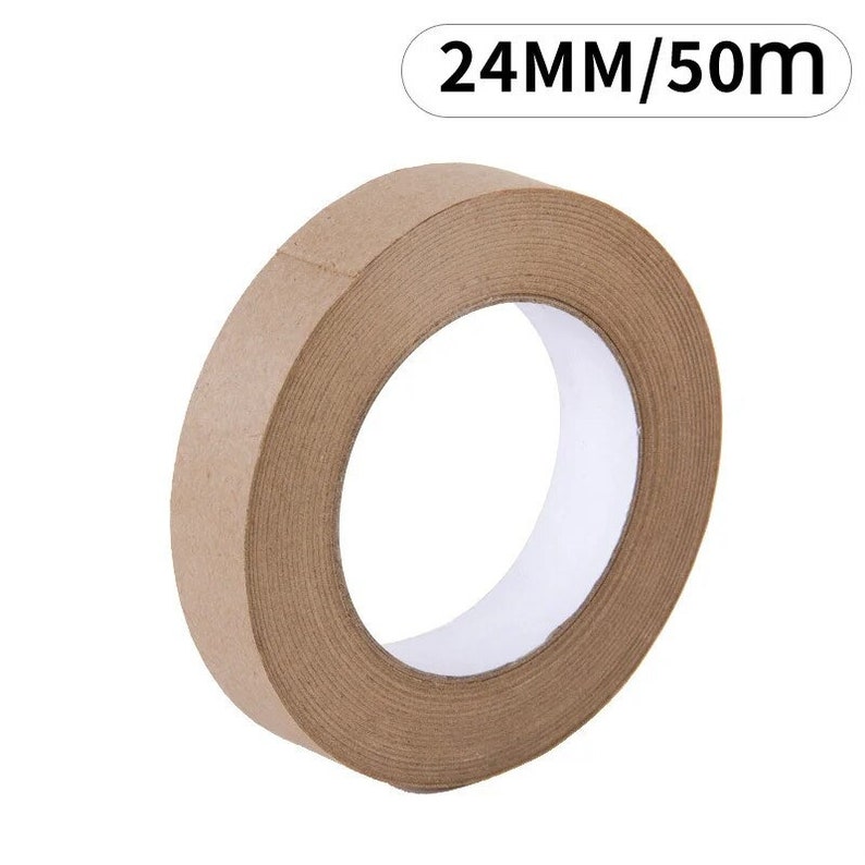 Artist Masking Tape, Multiple Sizes, Kraft Paper Material, Brown, Tearable Adhesives, Drafting Arts, Watercolor Painting, DIY Canvas Framing 24mm/0.94in