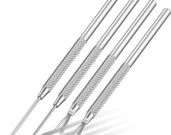 Pottery Sculpting Tool, Stainless Stee, Various Styles, Ceramics Texture Carving, Sculptures Fine Lines Patterns, Grooves Scraping Accessory