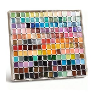 Watercolor Painting Set, 24/60/98/130Colors, Non-Toxic Professional Drawing Pigment Palette, Art Paint, Nail Art Accessories, Sketching Tool