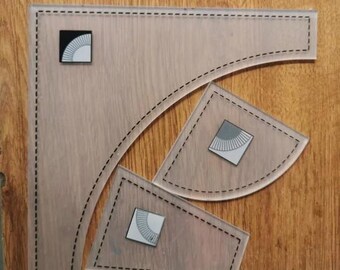 6 Pcs Quilting Rulers & Templates Set - Square Templates With 1/4" Seam Allowance For Sewing & Cutting Fabric - View #7