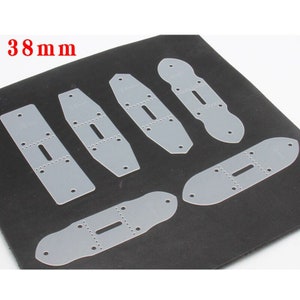 Leather Belt Template, 6pcs, Multiple Sizes, Clear PVC, Buckle Head End ...
