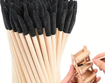Sanding Sticks, 10/20Pcs, Precision Frosted Tips, Flat Head, Dual-Purpose, Crafts & Model Making Accessories, DIY Woodworking Polishing Tool