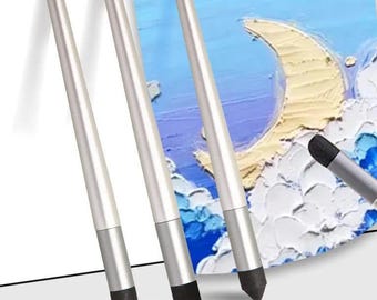 Rubbing Sponge Pen, 3Pcs, Reusable Washable Oil Pastel Blending Brushes, Art Detailing Lightening Shading, Drawing Accessories,