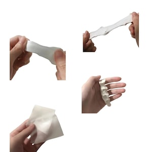 Argilla di resina, confezione da 500 g, bianco opaco/traslucido, polimero essiccato all'aria, materiale per modellare giocattoli, fiori artificiali, bambola, accessorio per la creazione di ornamenti