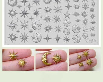 Soft Clay Thorn Mold, Silicone, UV Glue DIY Handmade Doll Figure Decoration Accessories Modeling Tool, Fantasy Toy Craft Shaping Molding Kit