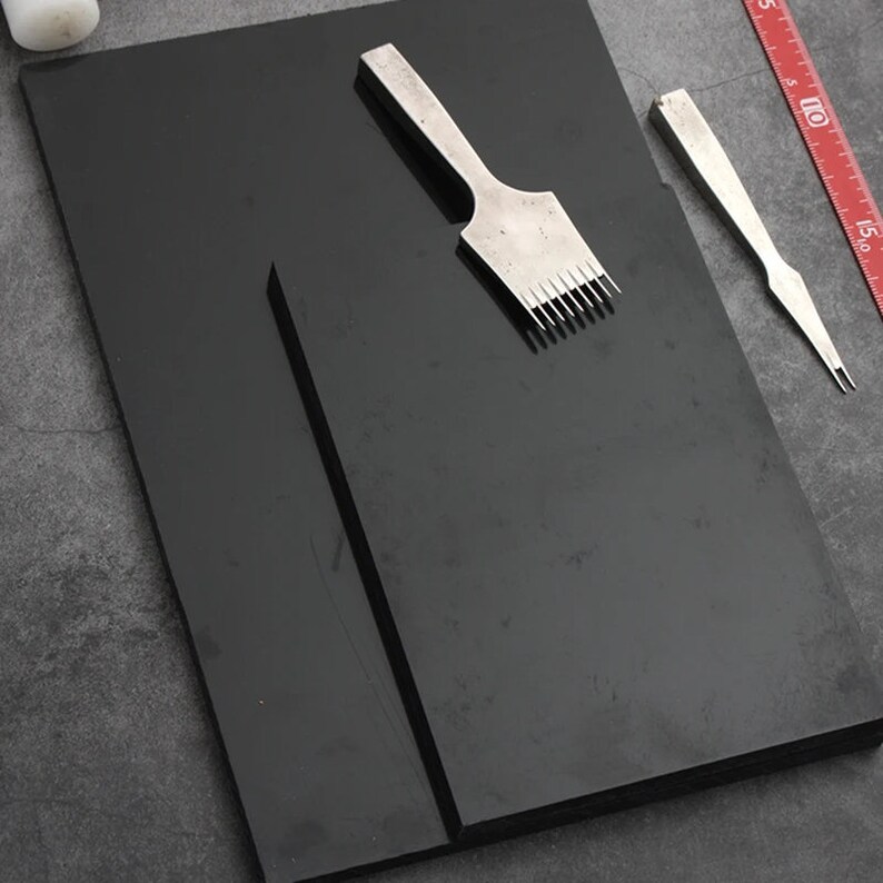 Leathercraft Punching Pad, Black Nylon Board, Cutting Hole Punch
