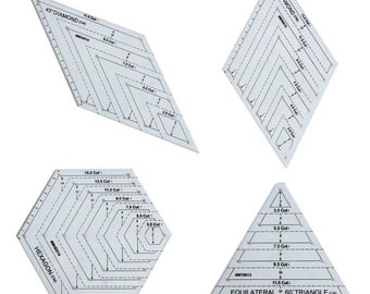 Regla de patchwork, plástico acrílico, varios tamaños, transparente de alto grado, criterio de corte de tela, herramienta de costura de bricolaje, guía de medición de acolchado