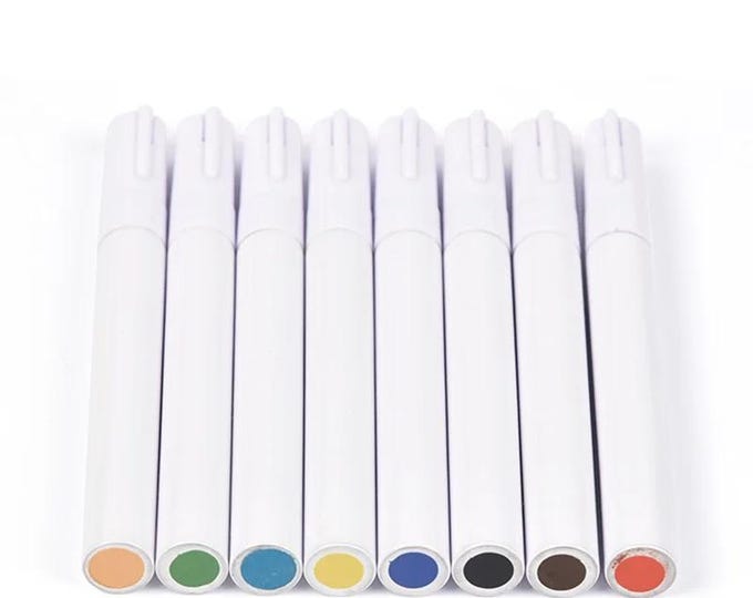 Pottery Underglaze Marker Pen, Ceramic Pigment, Various Color, Clay Dot Painting, Special Coloring Decorating Tools, Craft Glazing Accessory