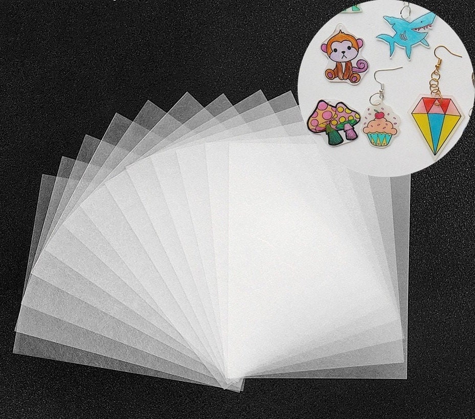 148 Pcs Heat Shrink Plastic Sheets Kit for Shrinky Dink, Shrinky Paper Art  Films Clear Sanded Shrink Sheets Include Blank Shrink Papers