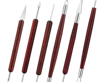 8 pezzi in acciaio inox ceramica argilla ceramica strumenti per scolpire ceramica cera argilla scultura intaglio pettling taglio coltello strumento
