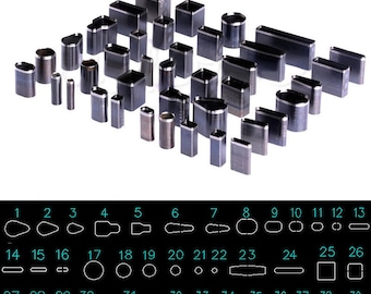 39-Piece Leather Punch Set - Alloy Steel Hole Cutters For DIY Leather Craft & Belt Making