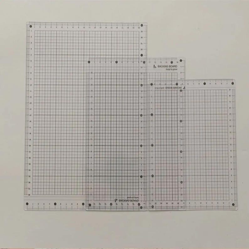 Small Ruler Pad Drafting Board Writing Pad With Ruler, Transparent Plastic, Built-in ...