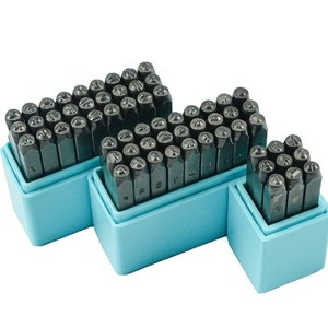 PMC Supplies LLC 36 Pc 1/2 12.5 mm Steel Stamps Punch Set for