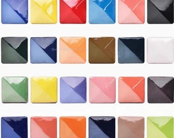 Ceramic Underglaze Color Concentrate, 6Pcs, Assorted Pigments, Medium Temperature Paint, DIY Pottery Glazing, Crafts Coloring Painting Chalk