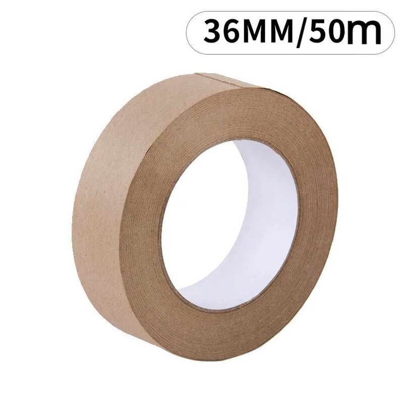 Artist Masking Tape, Multiple Sizes, Kraft Paper Material, Brown, Tearable Adhesives, Drafting Arts, Watercolor Painting, DIY Canvas Framing 36mm/1.41in