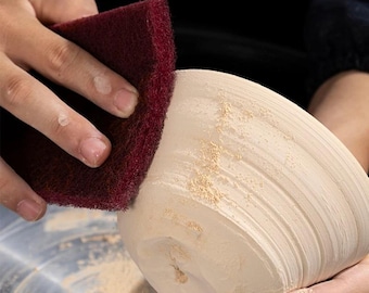 Aardewerk polijstspons, speciale vezel, keramisch gips gladmakend gereedschap, klei beeldhouwen slijpen, doe-het-zelf modellering kunst ambachtelijke afwerking accessoire