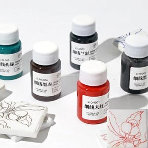 Ceramic Underglaze, 40ml, Fine Line Colorant, High Temperature Firing, Pottery Painting Pigment Porcelain Detail DIY Decoration Art Material