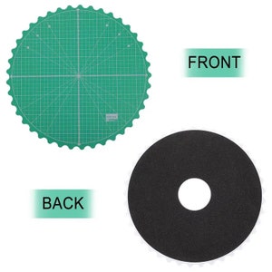 Rotating Cutting Mat, Plastic, Circle, Self Healing, Gridded Board, Craft Table Protection, Turntable Working Pad, Fabric Sewing Accessories zdjęcie 4