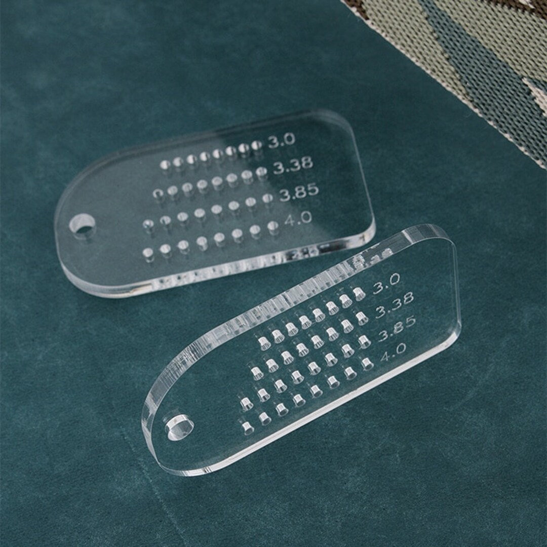 Leather Craft Acrylic Ruler Punch, Distance Measuring, Positioning ...