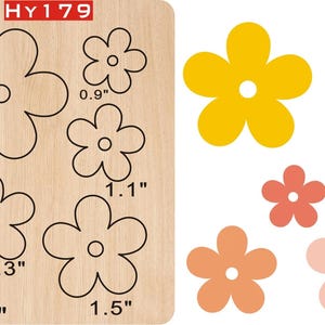 Fustelle in legno a forma di fiore, in acciaio inossidabile, compatibili con macchine fustelle per il fai da te, strumento per scrapbooking fai da te, accessorio per la creazione di biglietti