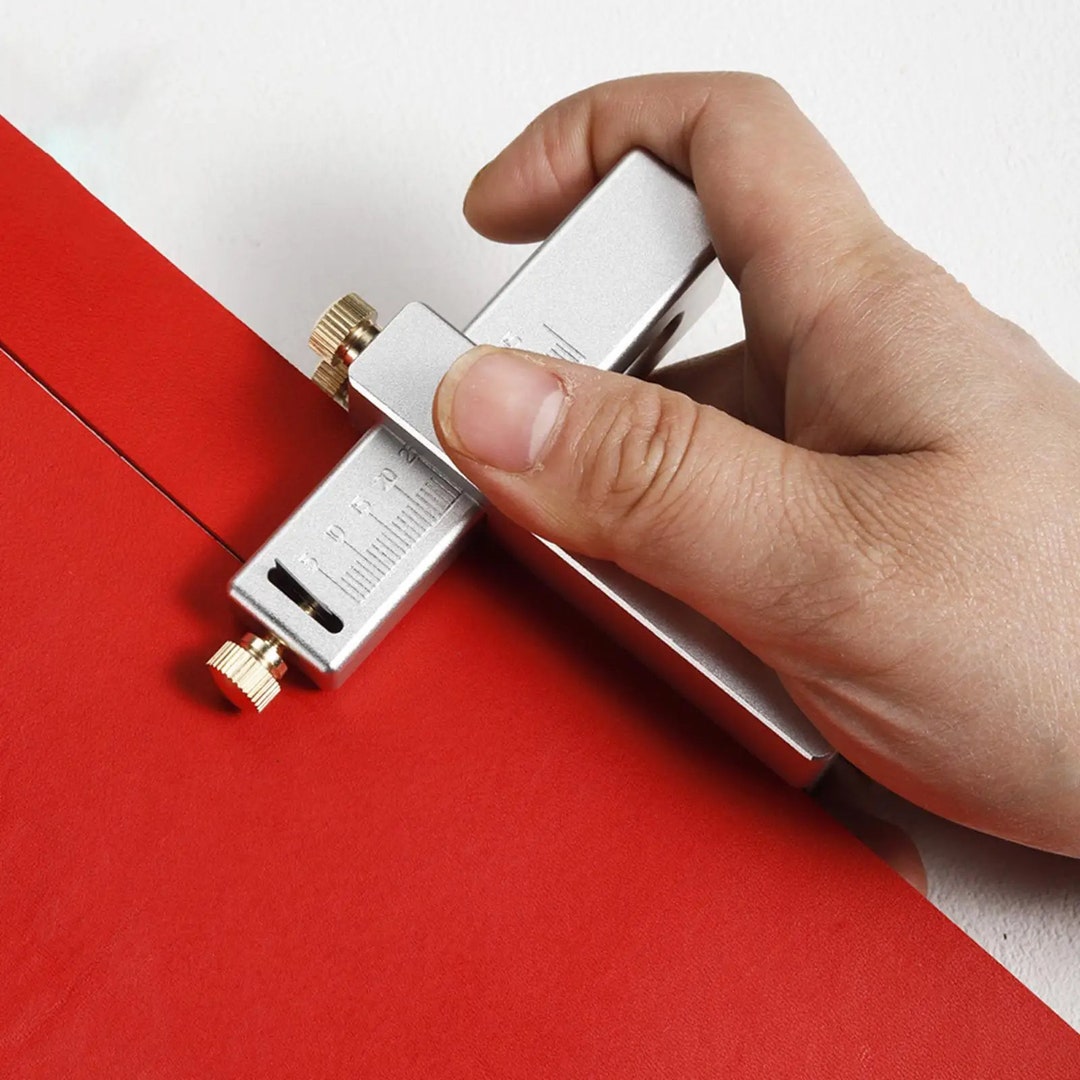 Leather Strip Cutting Tool, Aluminum Alloy, Oxidized Brass Finish