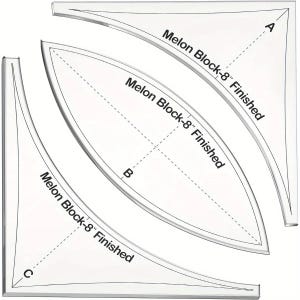 Quilting Ruler Set, 3pcs Acrylic Curved, Creative Cutting Template, DIY Sewing Accessories, Patchwork Craft Stencils, Fabric Garment Project