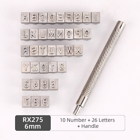 【メーカー再生品】 Letter Alloy A-Z/0-9, 27/37pcs, Set, Punch Stamps Number and ファッション雑貨