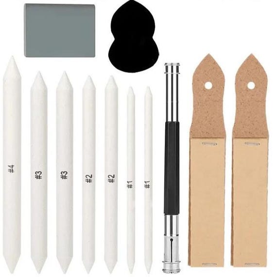 Elektrischer Radiergummi,2 Sätze Automatischer Radiergummi,Batteriebetrieben,2.3mm und 5mm,mit 44 pcs Ersatzradiergummis,Elektro-Radierer für Bleistifte Skizzieren Zeichnung,Büro Architektur Kunst