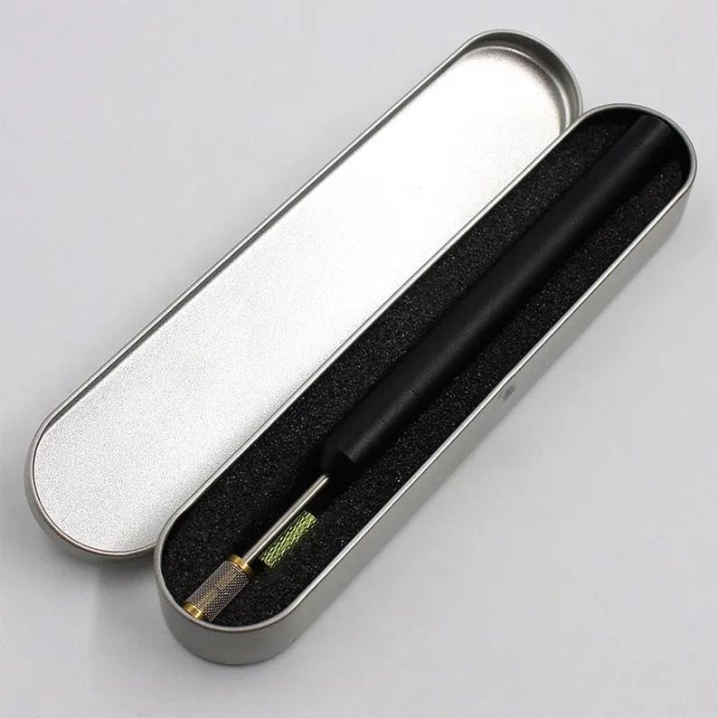 Leather Edge Dye Pen, Aluminum, Brass Head, Treatment Roller, Oil