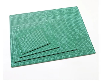 Tappetino da taglio autorigenerante, varie dimensioni, spessore 3 mm/0,11 pollici, verde, PVC bifacciale, strumento per artigianato in pelle, blocco da cucito