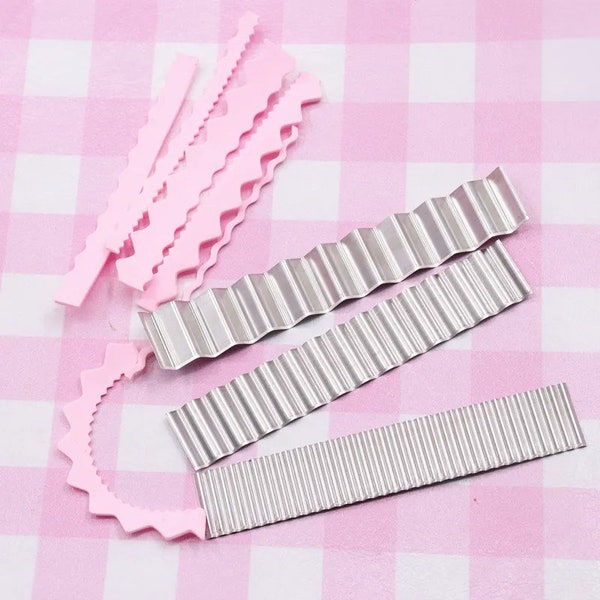 Polymer Clay Tools, 3Pcs, 304 Stainless Steel, Lace Cutter, Wave Slicer, Flexible Cutting Blade, Pottery Making, Carving Material, DIY Craft