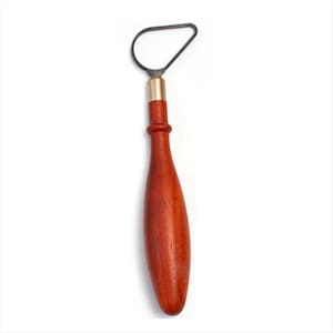 Pottery Texture Knife, Tungsten Steel Ring, Wooden Handle, Clay Repair, Carving Tool, Ceramic Sculpture, Detailing Accessories, DIY Trimming